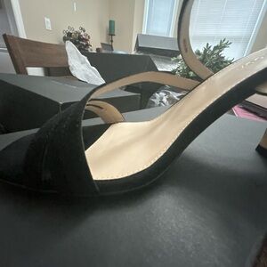 Black Pelle Moda velvet heels. Size 8.5